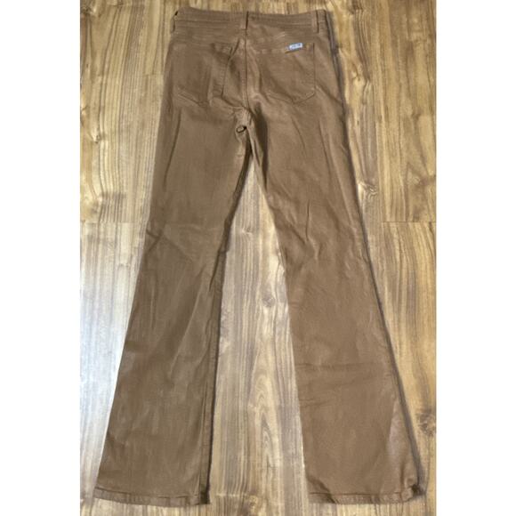 Joes Womens High Rise Flare Leg Jeans Coated Caramel Brown Cotton Size 29 - Picture 4 of 10